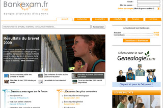 Aperçu visuel du site http://www.bankexam.fr