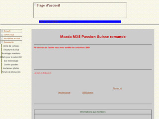 Mx5-passion.ch - Club Mazda MX5 Passion Suisse romande