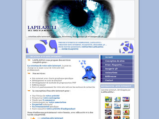 Aperçu visuel du site http://www.lapilazuli.net