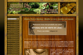 Aperçu visuel du site http://www.exotica-teck.com