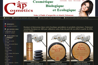 Capcosmetics.com - Produit de beauté naturel, huile de massage à l'argan