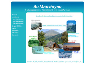 Aperçu visuel du site http://www.location-moustayou.com/