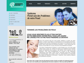 Aperçu visuel du site http://www.adieu-acne.com