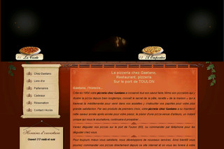 Aperçu visuel du site http://www.chez-gaetano.com/