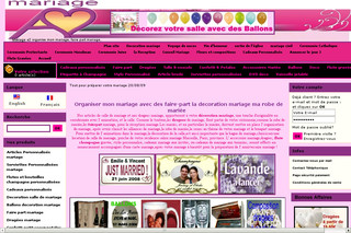Aperçu visuel du site http://www.mariage-a2.com