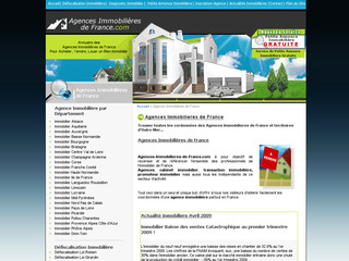 Aperçu visuel du site http://www.agences-immobilieres-de-france.com/