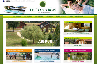 Aperçu visuel du site http://www.grand-bois.eu