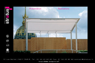 Aperçu visuel du site http://www.stratus.fr
