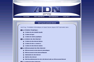 Adnprog.com : Création de site Internet, référencement