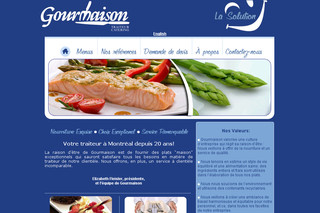 Aperçu visuel du site http://www.gourmaison.ca