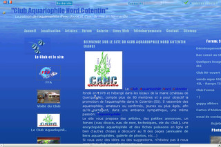 Club Aquariophile Nord Cotentin sur Cancquerqueville.free.fr