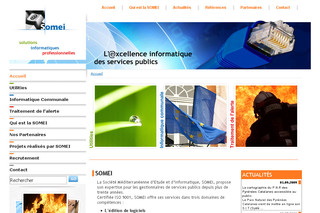 Aperçu visuel du site http://www.somei.fr