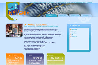 Aperçu visuel du site http://www.lamachinerienouvelle.fr