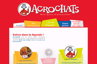 Aperçu visuel du site http://www.acrochats.com