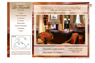 Aperçu visuel du site http://www.tourville-paris.com