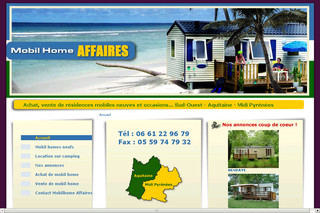 Aperçu visuel du site http://www.mobilhome-affaires.com