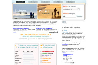 Aperçu visuel du site http://www.assuranceviedeces.fr