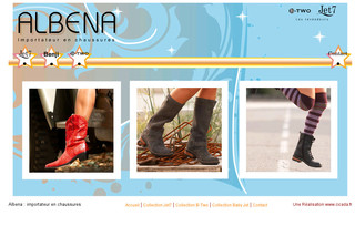 Aperçu visuel du site http://www.albena.fr