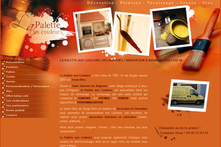 Aperçu visuel du site http://www.palette-aux-couleurs.com