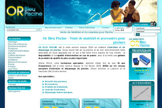 Aperçu visuel du site http://www.or-bleu-piscine.com