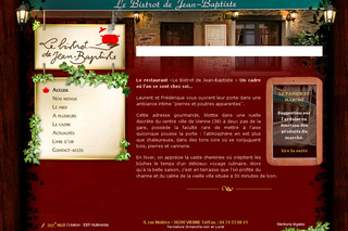 Aperçu visuel du site http://www.bistrot-jean-baptiste.fr