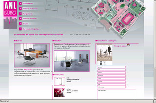 Aperçu visuel du site http://www.anlburo-mobilierdebureau.com