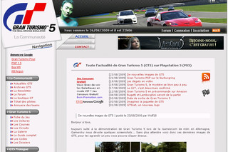 Gran Turismo 5 - le site 100% GT5