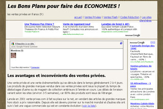 Aperçu visuel du site http://vente-privee.sw-free.com