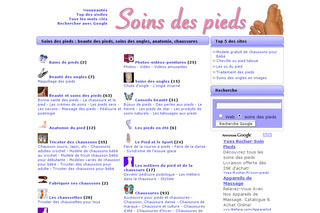 Aperçu visuel du site http://www.soins-des-pieds.info