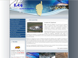 Aperçu visuel du site http://www.chapiteaux-tag.com