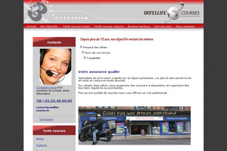 Aperçu visuel du site http://www.satellite-courses.fr