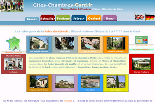 Aperçu visuel du site http://www.gites-chambres-gard.fr