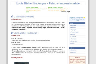 Hadengue.fr - Hadengue Louis Michel, Peintre impressionniste