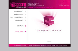 Ccom-interactive.com  - html, css, php, spip, joomla et flash