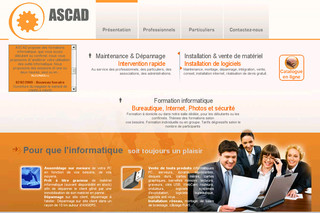 Aperçu visuel du site http://www.ascad.fr