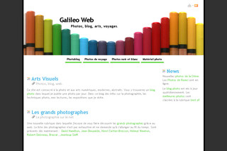 Aperçu visuel du site http://www.galileo-web.com/photoblog