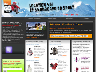 Aperçu visuel du site http://location-ski.go-sport.com 