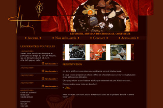 Aperçu visuel du site http://www.artisanpatissierchocolatier-flandrin.com