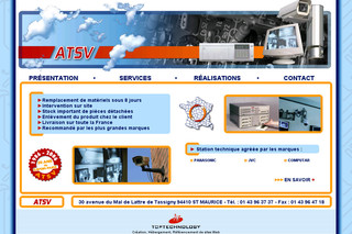 Aperçu visuel du site http://www.atsv.fr