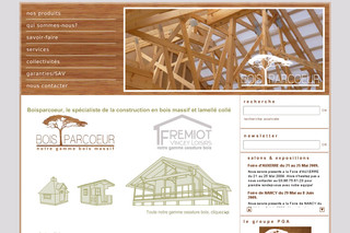 Aperçu visuel du site http://www.boisparcoeur.com