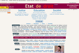 Etatdedroit.fr - L'Etat de droit en France : une autorité institutionnelle à revisiter