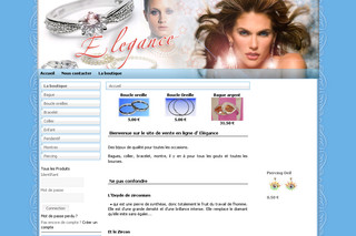 Aperçu visuel du site http://www.elegance66.com