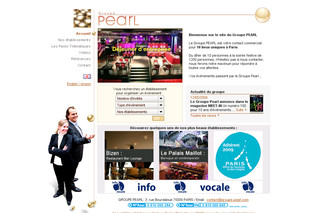 Aperçu visuel du site http://www.groupe-pearl.com