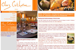Aperçu visuel du site http://www.restaurantchezcatherine.com