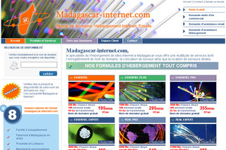 Madagascar-internet.com - Hébergement de sites Internet