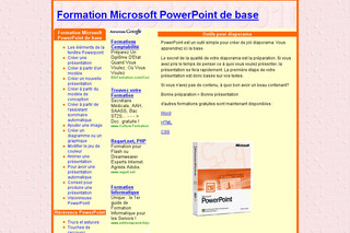 Aperçu visuel du site http://www.formation-internet-powerpoint.com