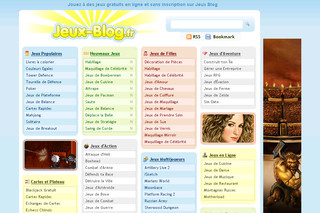 Aperçu visuel du site http://www.jeux-blog.fr