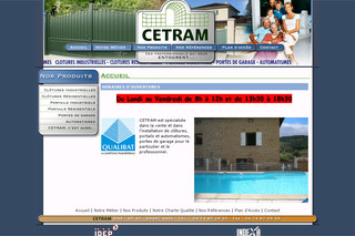 Aperçu visuel du site http://www.cetram.fr