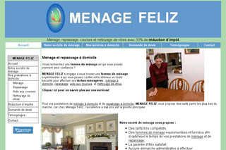 Aperçu visuel du site http://www.menage-feliz.com