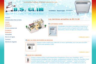 Aperçu visuel du site http://www.bs-clim.fr